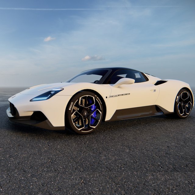 Maserati MC20 2022 Modelo 3D .c4d .max .obj .3ds .fbx .stl .blend 