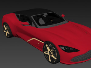 Aston Martin DBS GT Zagato 2022 Modelo 3D