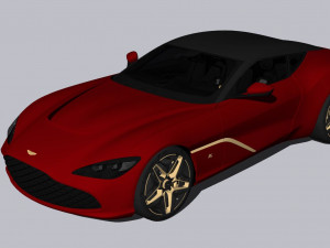 Aston Martin DBS GT Zagato 2022 Modelo 3D