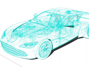 Aston Martin DBS GT Zagato 2022 Modelo 3D