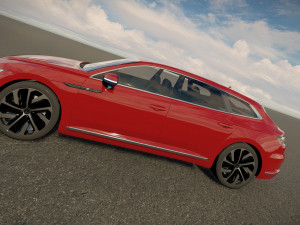 Volkswagen Arteon Shooting Brake Hybrid 2022 3Dモデル