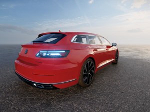 Volkswagen Arteon Shooting Brake Hybrid 2022 3Dモデル