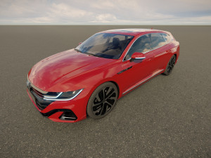 Volkswagen Arteon Shooting Brake Hybrid 2022 3Dモデル
