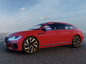 Volkswagen Arteon Shooting Brake Hybrid 2022 3Dモデル