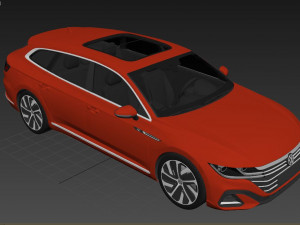 Volkswagen Arteon Shooting Brake Hybrid 2022 3Dモデル