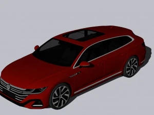 Volkswagen Arteon Shooting Brake Hybrid 2022 3D Model