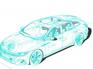 Volkswagen Arteon Shooting Brake Hybrid 2022 3D Model