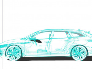 Volkswagen Arteon Shooting Brake Hybrid 2022 3Dモデル