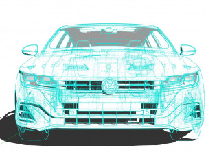 Volkswagen Arteon Shooting Brake Hybrid 2022 3Dモデル