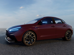 Hyundai i30 Fastback 2022 3D Model
