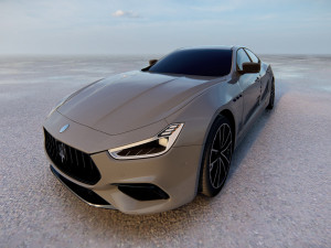 Maserati Ghibli Hybrid 2022 3D Model