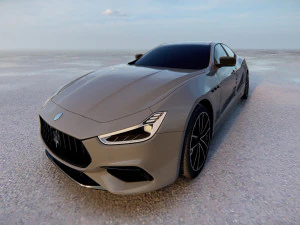 Maserati Ghibli Hybrid 2022 3D Model