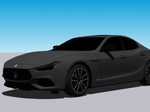 Maserati Ghibli Hybrid 2022 3D Model