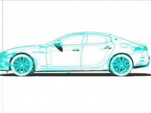 Maserati Ghibli Hybrid 2022 3D Model