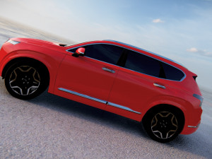 Hyundai Santa Fe 2022 3D 모델