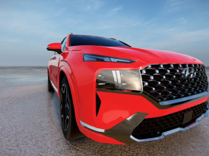 Hyundai Santa Fe 2022 3D 모델