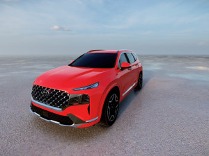 Hyundai Santa Fe 2022 3D 모델
