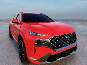 Hyundai Santa Fe 2022 3D 모델