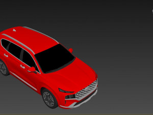 Hyundai Santa Fe 2022 3D 모델
