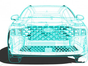Hyundai Santa Fe 2022 3D 모델