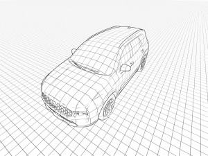 Hyundai Santa Fe 2022 3D 모델