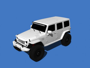 Jeep Wrangler Rubicon tuned Modelo 3D