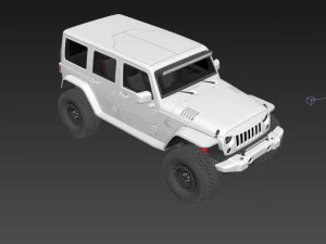 Jeep Wrangler Rubicon tuned 3D Model