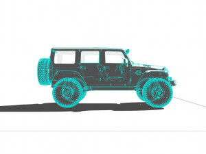 Jeep Wrangler Rubicon tuned Modelo 3D