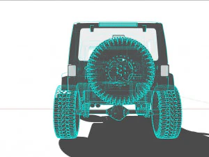 Jeep Wrangler Rubicon tuned 3D Model