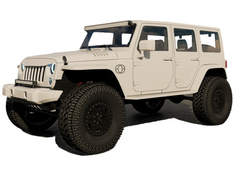 Jeep Wrangler Rubicon tuned Modelo 3D