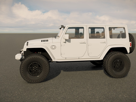 Jeep Wrangler Rubicon tuned Modelo 3D