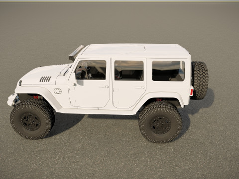 Jeep Wrangler Rubicon tuned Modelo 3D