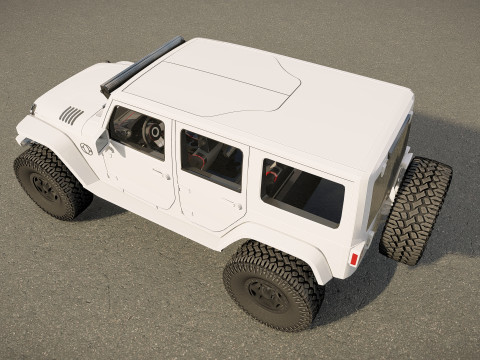 Jeep Wrangler Rubicon tuned Modelo 3D