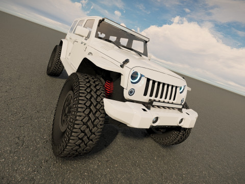Jeep Wrangler Rubicon tuned Modelo 3D