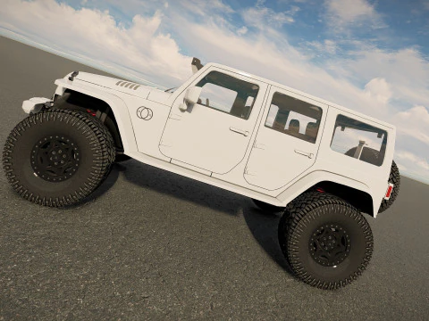 Jeep Wrangler Rubicon tuned 3D Model