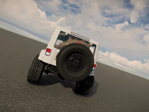 Jeep Wrangler Rubicon tuned 3D Model