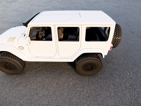 Jeep Wrangler Rubicon tuned Modelo 3D