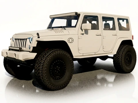 Jeep Wrangler Rubicon messa a punto Modello 3D