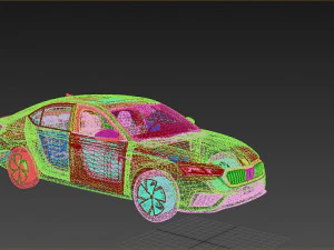 Skoda Octavia RS 2022 3D Model