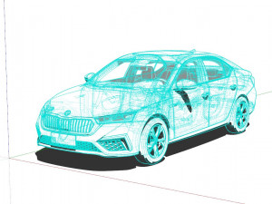 Skoda Octavia RS 2022 Model 3D