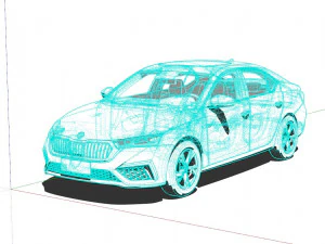 Skoda Octavia RS 2022 3D Model