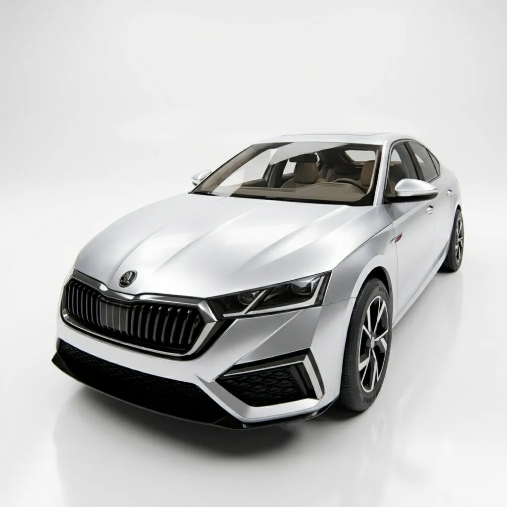 Skoda Octavia RS 2022 3D Model .c4d .max .obj .3ds .fbx .stl .blend 