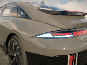 Hyundai Ioniq 6 2023 3D मॉडल
