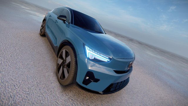 Volvo C40 Recharge 2022 3D Model .c4d .max .obj .3ds .fbx .stl .blend 