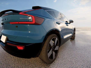 Recarga Volvo C40 2022 Modelo 3D