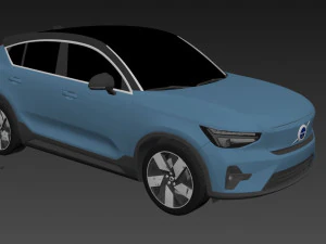 Recarga Volvo C40 2022 Modelo 3D