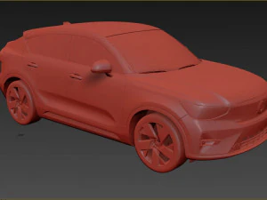 Recarga Volvo C40 2022 Modelo 3D