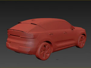 Recarga Volvo C40 2022 Modelo 3D