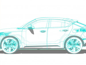 Volvo C40 Recharge 2022 3D Model