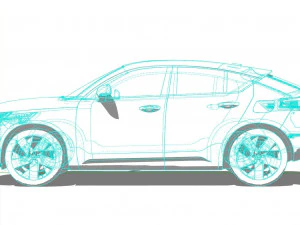 Recarga Volvo C40 2022 Modelo 3D